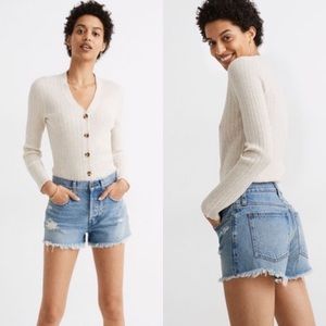 *Madewell* High Rise Boyfriend shorts